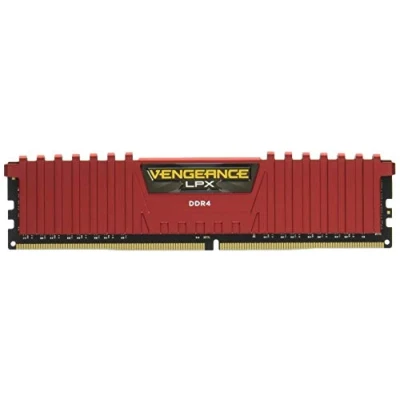 Afbeelding van Corsair Vengeance High Performance Desktop werkgeheugen 2666 MHz. 2 x 4GB rood
