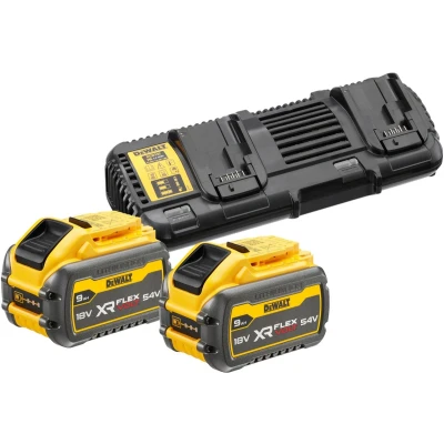 Afbeelding van DeWALT DCB132X2 XR Flexvolt Accu&#039;s (2st) 54V 9.0Ah Li ion + Duolader