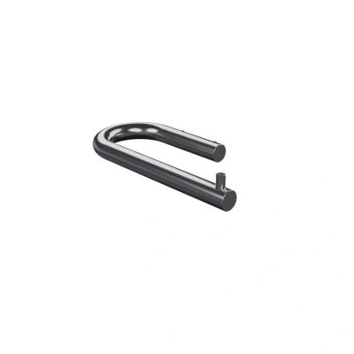 Afbeelding van Waterevolution Flow Toiletrolhouder U vorm zonder klep PVD geborsteld gun metal A130BGME