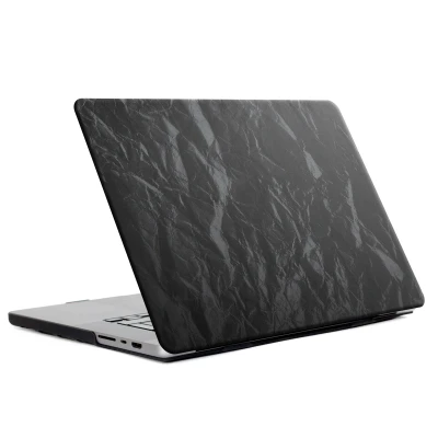 Afbeelding van Selencia Laptop Cover Geschikt voor MacBook Pro 13 inch (2020) A2251 / A2289 Fluwelen Zwart