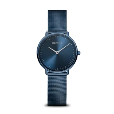 Afbeelding van Bering Ultra SLIM Milanaise Horloge, Dames, Maat: One Size, Blau