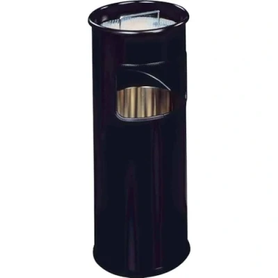 Afbeelding van Durable 3330 333001 Afvalbak 17 l (l x b h) 305 302 687 mm Zwart Met asbak 1 stuk(s)