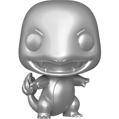 Afbeelding van Funko Pop! GAMES: Pokemon Charmander Silver Metallic #455 20th Anniversary Exclusive