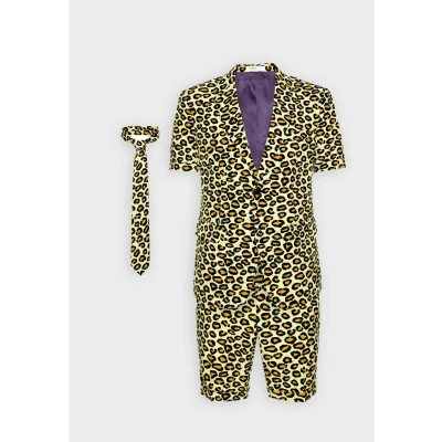 Afbeelding van Opposuits Summer SUIT THE JAG Leopard Kostuum, Heren, Maat: 52, Brown