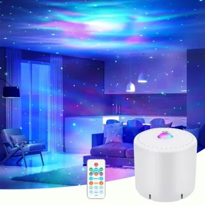 Afbeelding van Projector sterrenhemel, melkwegprojector met afstandsbediening, nachtlampje instelbare snelheid en helderheid voor kamerdecoratie, kinderen, volwassenen