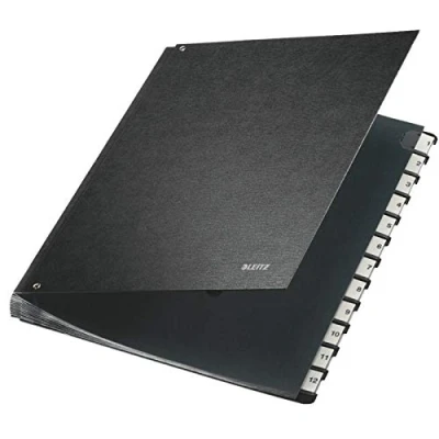 Afbeelding van Bureaumap Leitz A4 A Z hardboard gewolkt