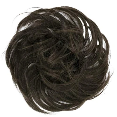 Afbeelding van Prettyshop haaraccessoires stropdas knot bruid kapsels volume licht golvend bruin G6B