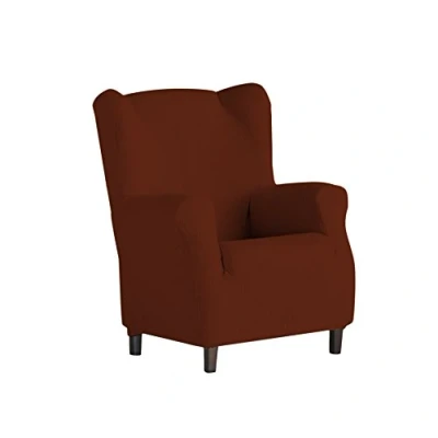 Afbeelding van Eysa Dorian elastische slaapbank vleugelfauteuil, chenille, 09 oranje, 37 x 9 29 cm