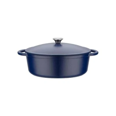 Afbeelding van GSW Blue Magic Cocotte 33 x 26 cm Gietijzer Blauw Alle warmtebronnen inclusief inductie