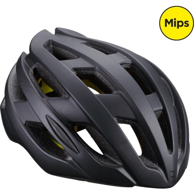 Afbeelding van Fietshelm Bbb Hawk Mips maat M Mat zwart