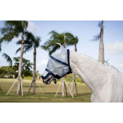Afbeelding van Rambo Fly Mask Azure Blue/Navy/Electric Blue