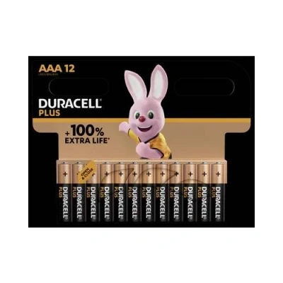 Image de Duracell Piles Aaa Alcalines Plus Pack 12 (5000394141230)