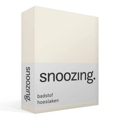 Afbeelding van Snoozing Badstof Hoeslaken Tweepersoons 120/130/140x200 cm Ivoor