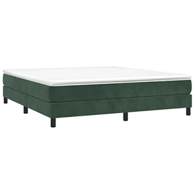 Afbeelding van Boxspringframe fluweel donkergroen 180x200 cm