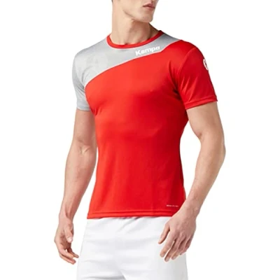 Afbeelding van Kempa Core 2.0 Shirt Dames Rood Donker Grijs Melange Maat S