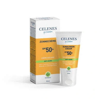 Afbeelding van Celenes Herbal Zonnecrème Anti Age SPF50+