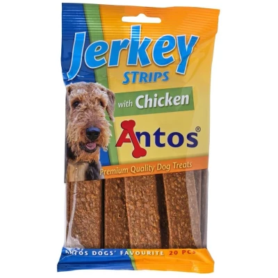 Afbeelding van Antos Jerkey Strips Kip hondensnack 20 Stuks