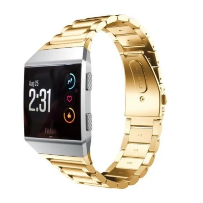 Afbeelding van Fitbit Ionic Schakelarmband Stainless Steel bandje Goud