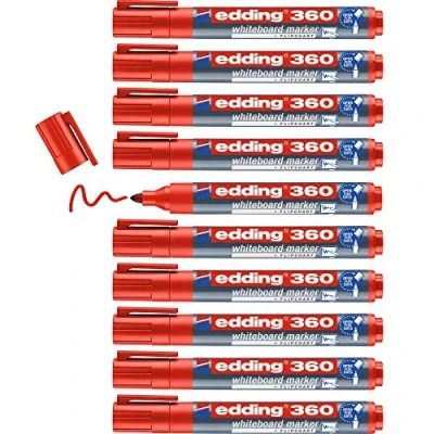 Afbeelding van edding 360 boardmarker rood 1ST 1,5 3 mm / 4 360002