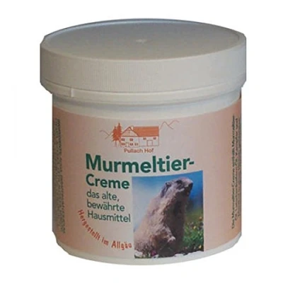 Afbeelding van 2 x marmot crème 250 ml Pullach Hof Allgäu Lotion zalf balsem