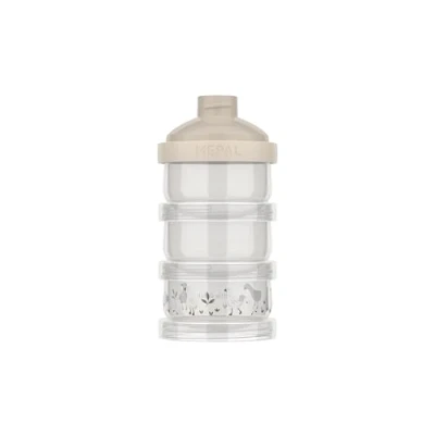 Afbeelding van Mepal Mio melkpoedertoren 3 delig 360 ml Luchtdichte afsluiting met schekdop Multifunctioneel opbergen en doseren Little Goose