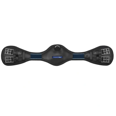 Image de Passier Sangle Forme Anatomique Wave Cuir Noir 55cm