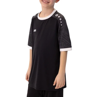 Afbeelding van JAKO Shirt Iconic KM zwart/antraciet 116 / 164