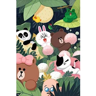 Afbeelding van [Merchandise] Hole in the Wall Line Friends Maxi Poster