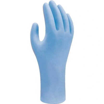 Afbeelding van Showa 7502 Wegwerphandschoen Maat M Blauw 1 doos