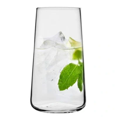 Afbeelding van Krosno glazen voor water, vruchtensap, dranken, elegant design, set van 4, inhoud 600 ml, Infinity collectie, ideaal thuis, restaurant, feesten, vaatwasmachinebestendig
