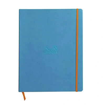 Image de RHODIA Carnet de notes RHODIARAMA, A4+, ligné, turquoise
