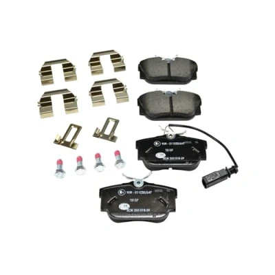 Afbeelding van HELLA 8DB 355 018 591 Remblokkenset Met slijtage waarschuwingscontact remzadelschroef toebehoren VOLKSWAGEN: TRANSPORTER 4, 4 Bus