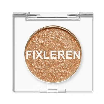 Afbeelding van Fixleren Palette de maquillage caméléon à paillettes, fard paupières, paupières métallisé, longue durée, holographique, scène/de fête, doré 14