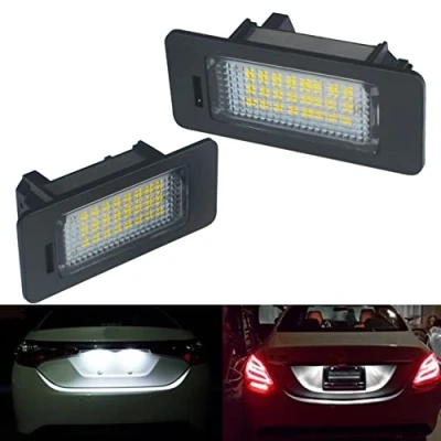 Afbeelding van FanPaYY Kentekenplaatverlichting voor E39 E60 E70 E90 E61 E71 E82 E88 E91 E92 E93, Xenon wit, achterlichten 2 stuks