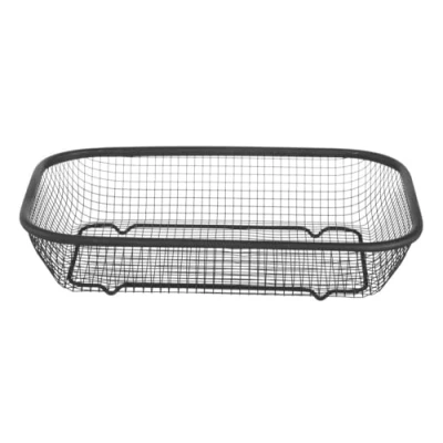 Afbeelding van Hendi Serveermandje 29x22cm Zwart RVS Draadmandje 425558