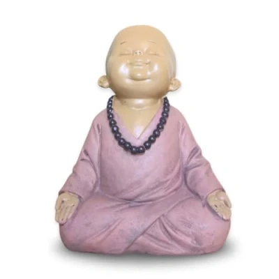 Afbeelding van Zen Light SB2 Boeddha figuur, polyresin, roze, Eén maat