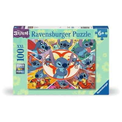 Image de Puzzle Ravensburger Dans mon propre univers Disney Stitch 100 pièces XXL