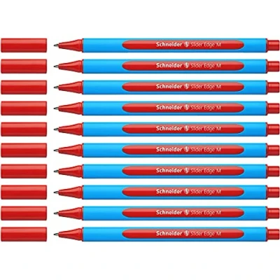 Afbeelding van 10x Schneider Slider Edge M balpen rood