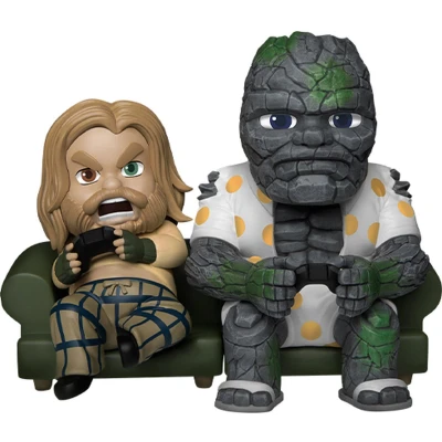 Afbeelding van Beast Kingdom Marvel Avengers: Endgame Bro Thor Serie &amp; Korg Gametijd Beeld 9cm