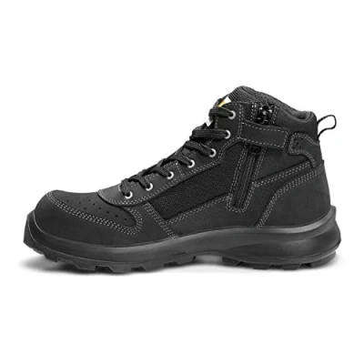 Afbeelding van Carhartt Michigan Sneaker Midcut Zip Safety Shoe S1p Unisex industriële schoenen, zwart.
