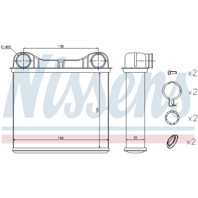 Afbeelding van Nissens Kachelradiateur 72049