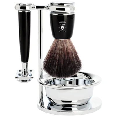Afbeelding van Muhle scheerset RYTMO S21M226SSR Synthetisch Safety razor Zwart