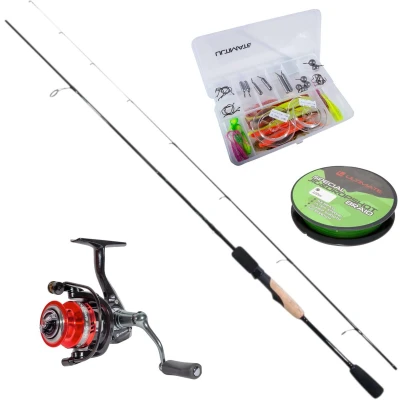 Afbeelding van Ultimate Classic Dropshot set 2,10m / 5 15g + Chikara Spin 2000 spinmolen Roofvis