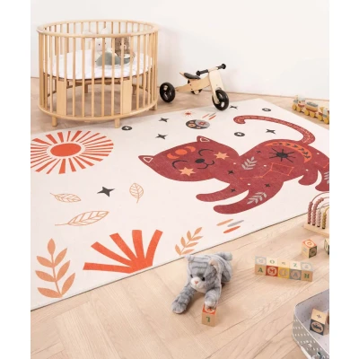 Afbeelding van Kinderkleed Kat Happy Dreams Multicolor 140x200 Cm