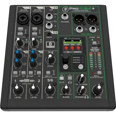 Afbeelding van Mackie ProFX6v3+ Analoge mixer