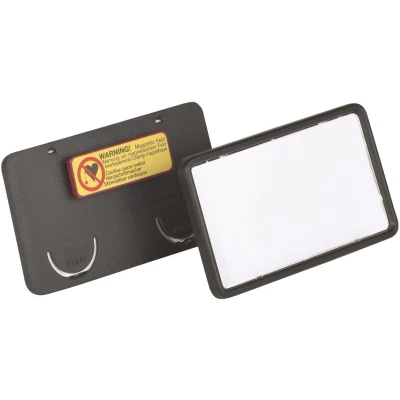 Afbeelding van Badge Durable clip card met magneet 40x75mm