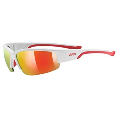 Image de Lunettes de soleil Uvex Sportstyle 215 Blanc Mat Rouge Miroité