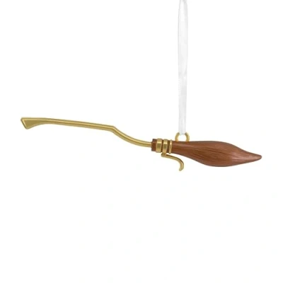 Afbeelding van Hallmark Nimbus 2000 hoogwaardig metalen ornament, Harry Potter bezemstok, boomdecoratie, kerstdecoratie om op te hangen, kerstcadeaus