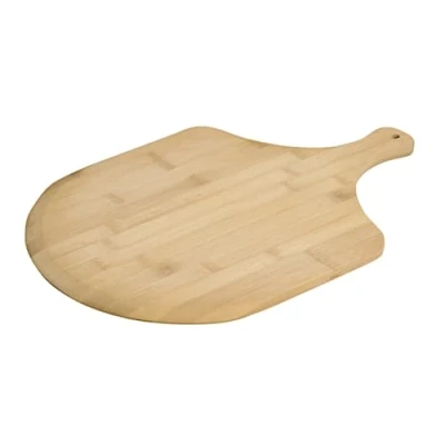 Afbeelding van FSC® Bamboe Pizzaschep voor Pizza&#039;s Ø30 Cm Pizzaplank met handvat Pizzaborden Oven Bbq Serveerplank Afm. 45 x 30 1.2 Cm.