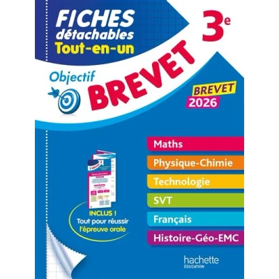 Image de Objectif Brevet Fiches Tout en un 2026